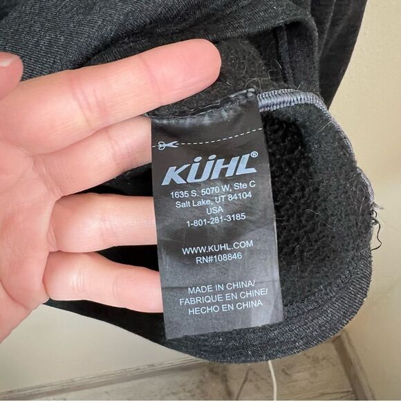 Kuhl Women’s Dark Gray Wool Blend Quarter Zip Medium - Picture 7 of 12